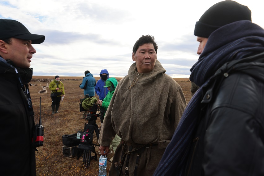 <p>На съемках фильма «Цинга»</p>