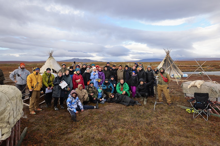 <p>На съемках фильма «Цинга»</p>