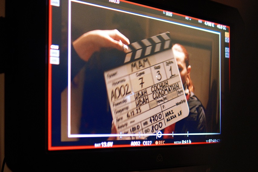 <p>На съемках фильма «Мам»</p>